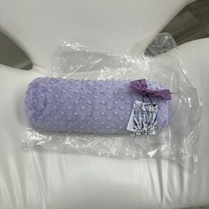 Sonoma Lavender Spa Bolster Neck Roll in Classic Lilac Dots Purple Heatable NEW